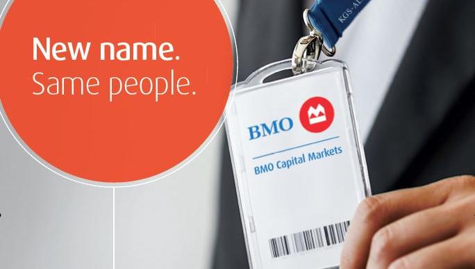 Advertisement announcing that KGS-Alpha is now officially part of BMO Capital Markets.